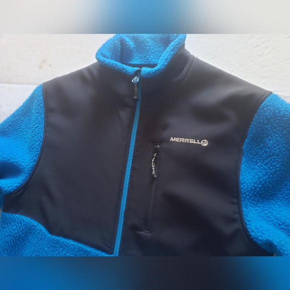 Merrell Coastal Blue Fleece Wind Jacket!!! - Picture 16 of 16